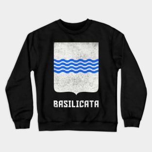 Basilicata Italy / Coat of Arms / Vintage Faded Style Crewneck Sweatshirt